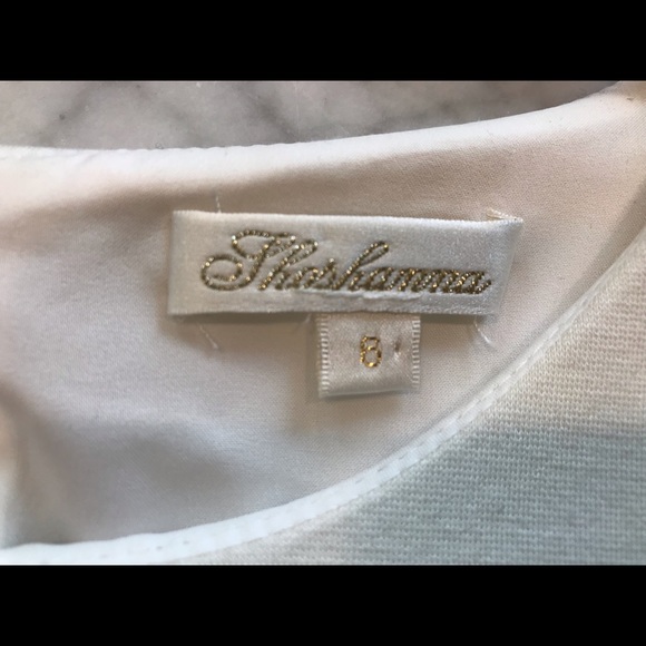 Shoshanna cream/ivory dress w/ fit-and-flare skirt - Picture 3 of 8